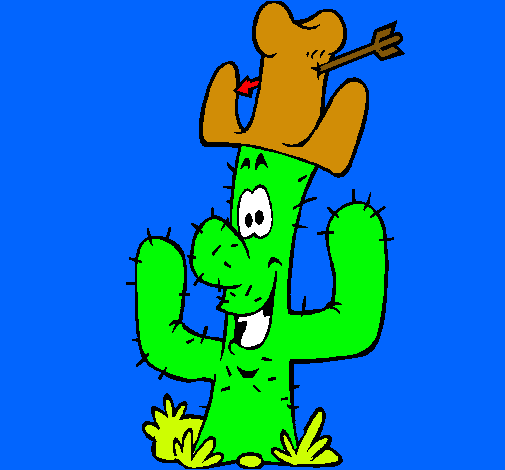 Cactus con sombrero