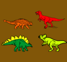 Dibujo Dinosaurios de tierra pintado por david