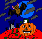 Dibujo Paisaje de Halloween pintado por DECIREE