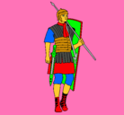 Dibujo Soldado romano pintado por SINFOVIA