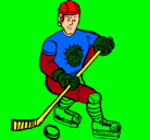 Dibujo Jugador de hockey sobre hielo pintado por facu