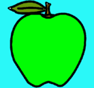 Dibujo manzana pintado por cagrebugoe