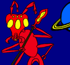Dibujo Hormiga alienigena pintado por fede