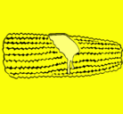 Dibujo Mazorca de maíz pintado por jauj