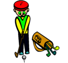 Dibujo Jugador de golf II pintado por oscar