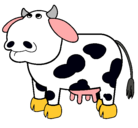 Dibujo Vaca pensativa pintado por IBI