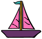 Dibujo Barco velero pintado por irene