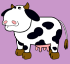Dibujo Vaca pensativa pintado por franci
