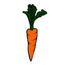 Dibujo zanahoria pintado por jocelynmarynperez
