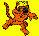 Dibujo Jugador tigre pintado por gaspar
