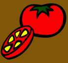 Dibujo Tomate pintado por belun