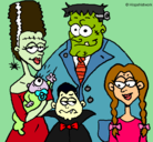 Dibujo Familia de monstruos pintado por togepy
