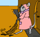 Dibujo La ratita presumida 1 pintado por lourdes