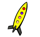 Dibujo Cohete II pintado por Rogger