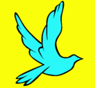 Dibujo Paloma de la paz al vuelo pintado por miller