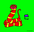 Dibujo Serpiente pintado por wenddy