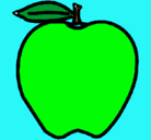 Dibujo manzana pintado por KEVIN