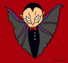 Dibujo Vampiro terrorífico pintado por FATIMA