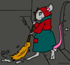 Dibujo La ratita presumida 1 pintado por teresa