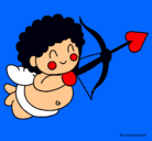 Dibujo Cupido pintado por catherine