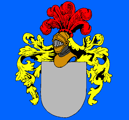 Escudo de armas y casco