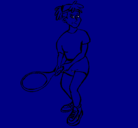 Dibujo Chica tenista pintado por alexandra