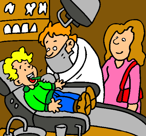 Niño en el dentista