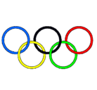 Dibujo Anillas de los juegos olimpícos pintado por yinya