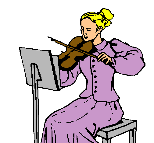 Dama violinista