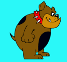 Dibujo Bulldog inglés pintado por alannis
