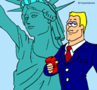 Dibujo Estados Unidos de América pintado por lortveider