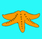 Dibujo Estrella de mar pintado por estrellademardealejan