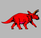 Dibujo Triceratops pintado por hugorobles