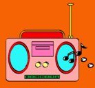 Dibujo Radio cassette 2 pintado por tbhbhg