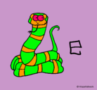 Dibujo Serpiente pintado por ylenia