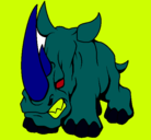 Dibujo Rinoceronte II pintado por jonathan