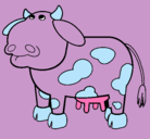 Dibujo Vaca pensativa pintado por DORISLICETH