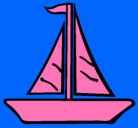 Dibujo Barco velero pintado por tuti