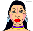Dibujo Mujer maya pintado por thiagoluca