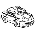 Dibujo Herbie Taxista pintado por venado