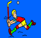 Dibujo Jugador de hockey sobre hierba pintado por alex