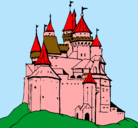 Dibujo Castillo medieval pintado por pokoyo