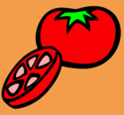 Dibujo Tomate pintado por MARIONA
