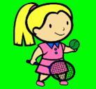 Dibujo Chica tenista pintado por Gabi
