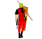 Dibujo Soldado romano pintado por willifabian