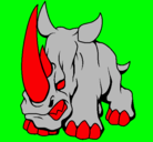 Dibujo Rinoceronte II pintado por ignacio
