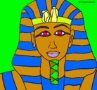 Dibujo Tutankamon pintado por oliviaygigi