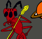 Dibujo Hormiga alienigena pintado por diego