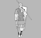 Dibujo Soldado romano pintado por AngelAlfonso