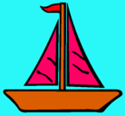 Dibujo Barco velero pintado por cristina